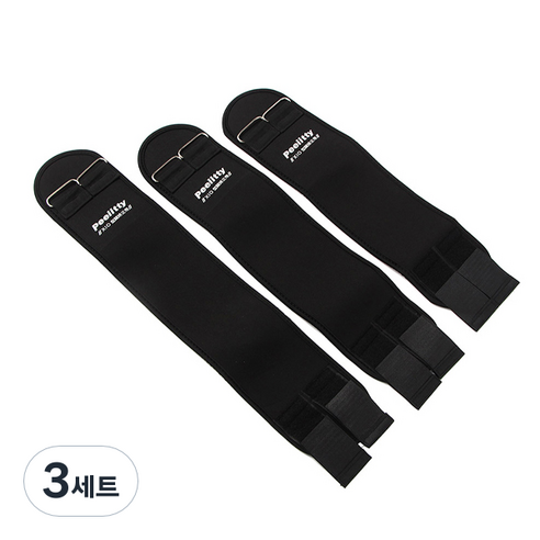 트리 바른자세 OX 다리 벨트세트 XL 블랙, 3세트
