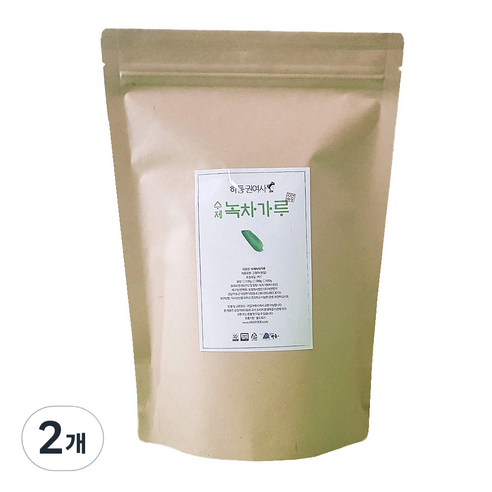 권여사 녹차가루, 500g, 2개
