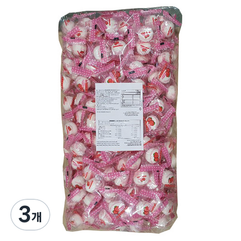 로얄패밀리 황족사 마쉬멜로 딸기맛, 1kg, 3개