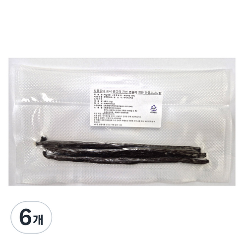 이홈베이킹 마다가스카르 바닐라빈 3p, 12g, 6개