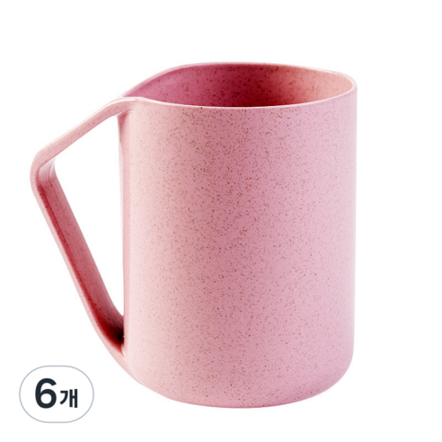 MEO 거꾸로 양치컵 칫솔꽂이, 핑크, 6개