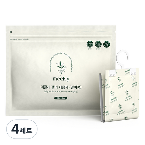 무아스 미클리 젤리 제습제 걸이형 90g 8개입, 4세트
