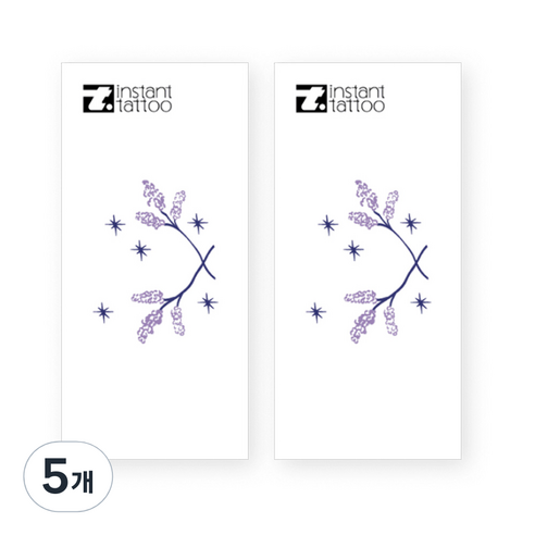 인스턴트 타투 2p, 바이올렛, 5개