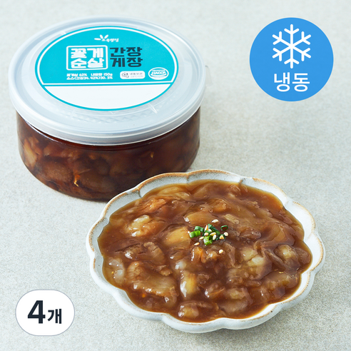 초록햇살 꽃게순살 간장게장 (냉동), 150g, 4개