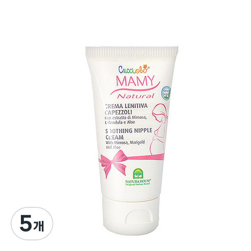 나뚜라하우스 마미꾸찌올로 수딩 니플 크림, 5개, 50ml