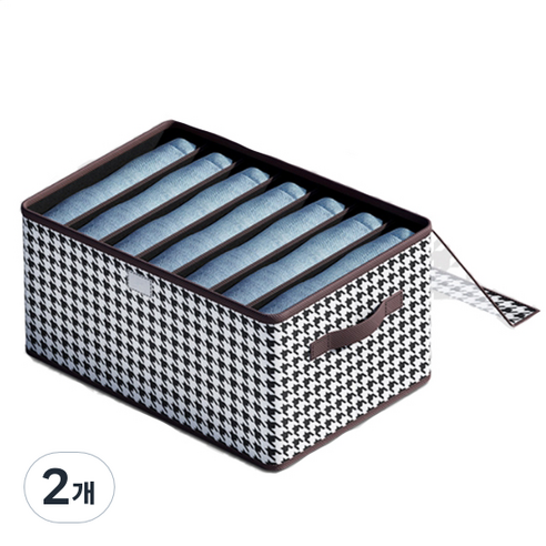 소니오 접이식 칸막이 의류 보관 서랍 리빙박스 ONE SIZE, TYPE 02, 2개