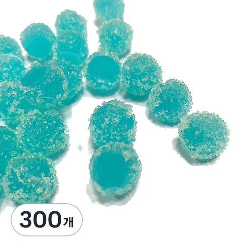 데코덴 알사탕 크런치 슬라임 재료, 300개, 블루