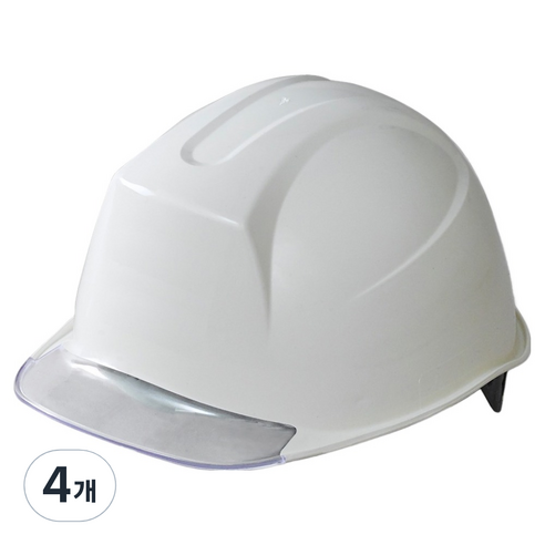 동명 신투구형 투명창 안전모 아이보리 DMS-M-3001(AM-841), 4개