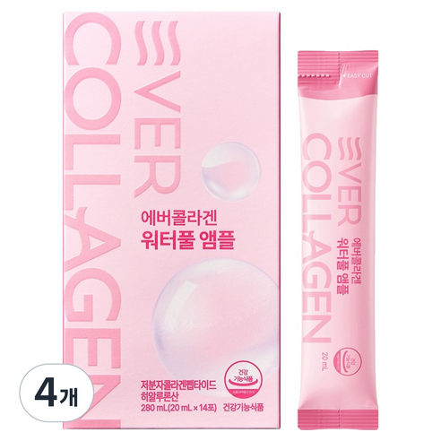 에버콜라겐 워터풀 앰플 14p, 4개, 280ml
