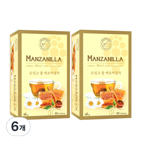 도밍고 꿀캐모마일차, 1.3g, 20개입, 6개