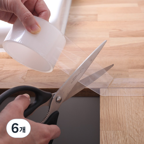 투명 방수테이프 3cm x 2m, 6개