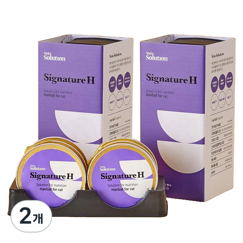 베츠솔루션 강아지 시그니처캔 H 헤어볼 for cat 6p, 헤어볼 12p, 180g, 2개
