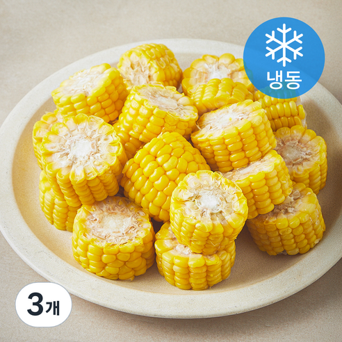 지엔씨푸드 증숙 옥수수 (냉동), 1kg, 3개, 1개입