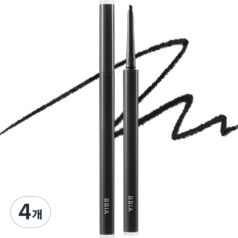 삐아 라스트 오토 젤 아이라이너 슬림 0.1g, 느와르S, 4개