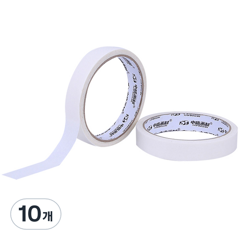마이데일리 무지 마스킹 페이퍼 테이프 1.8cm x 15m, 화이트, 10개