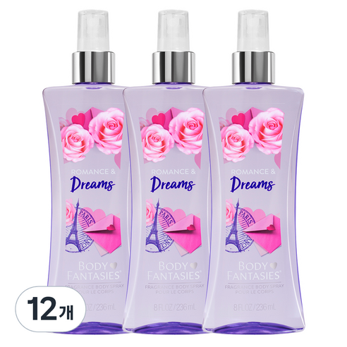 바디판타지 바디미스트 로맨스 앤 드림스, 236ml, 12개