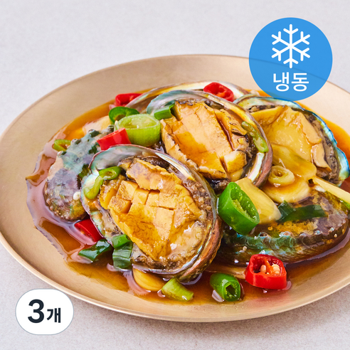 요리할때 전복장조림 (냉동), 590g, 3개