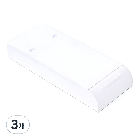 해강코퍼레이션 부착식 미니 서랍, 화이트, 3개