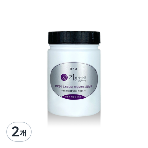 기분좋은날 냄새제거 카트리지 리필 레몬 소, 180g, 2개, 과일/트로피칼향