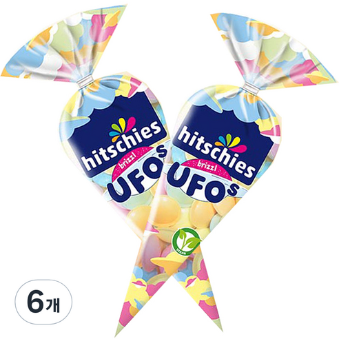 히치스 UFOs 우주 캔디, 75g, 6개
