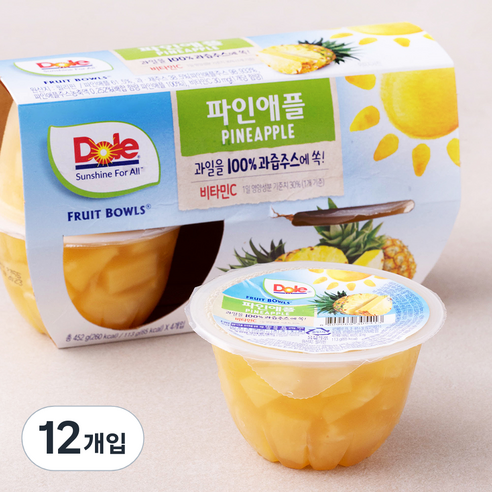 돌 후룻볼 파인애플, 113g, 4개입, 3개
