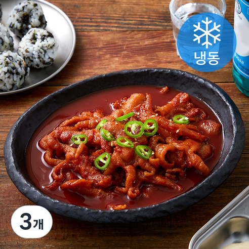 청춘불판 무뼈 국물닭발 (냉동), 500g, 3개