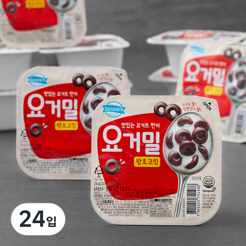 덴마크 요거밀 왕초코링, 134g, 24입