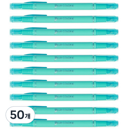 PLAYCOLOR 톰보 케이 수성사인펜, 아쿠아, 50개
