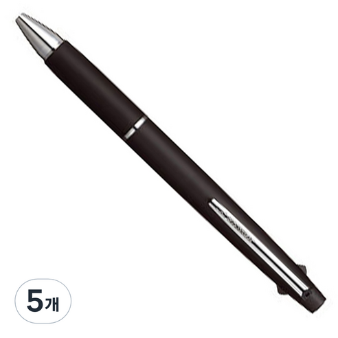 미쯔비시 제트스트림 3색 다색펜 SXE3-800 0.7mm, 블랙, 5개