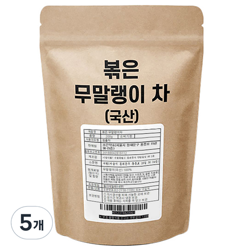 조은약초 볶은 무말랭이 차, 200g, 1개입, 5개