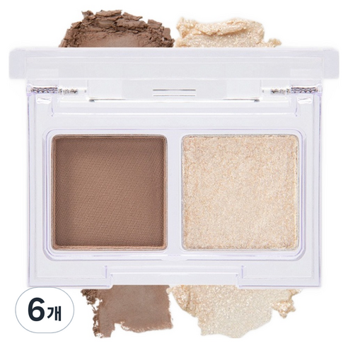 태그 글림 온 아이팔레트, 6호 뉴트럴 브라운, 6개