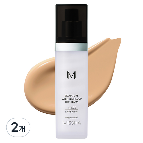 미샤 시그너처 링클 필업 비비크림 SPF45 PA++ 44g, 23호 차분한 베이지, 2개