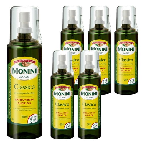 모니니 클라시코 엑스트라버진 올리브오일 스프레이타입, 200ml, 6개