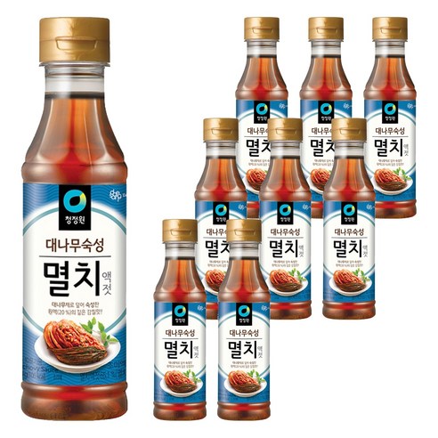청정원 대나무숙성 멸치액젓, 500g, 9개