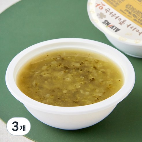 엘빈즈 시금치 무우 된장 국, 160g, 3개