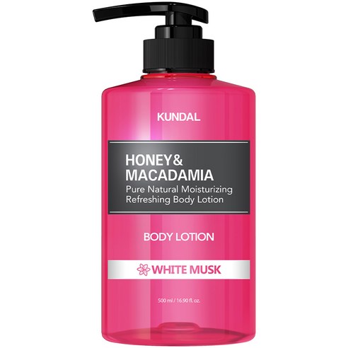 쿤달 퓨어 바디로션 화이트머스크향, 500ml, 1개