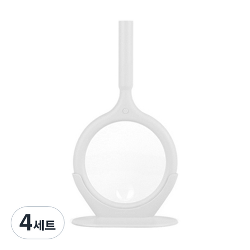 코지라이트 LED 핸디형 돋보기 화이트 + 받침대 + 파우치, TB-CL110, 4세트