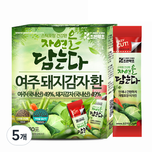 여주 돼지감자환 30p, 5개, 90g
