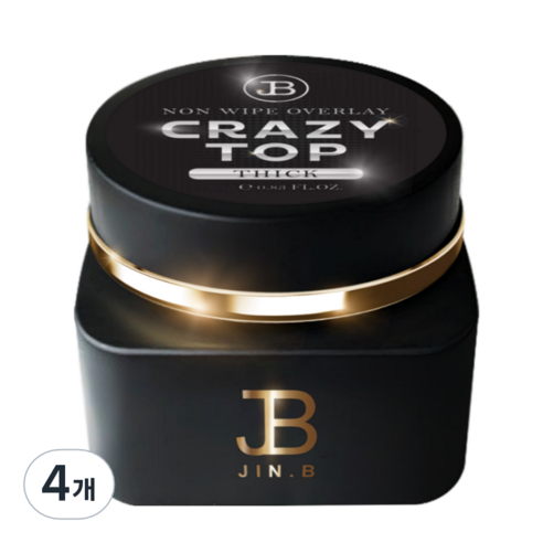 진비 논와이프 오버레이 크레이지 탑 젤, 4개, 40g