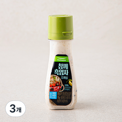 풀무원 참깨 흑임자 드레싱, 105g, 3개