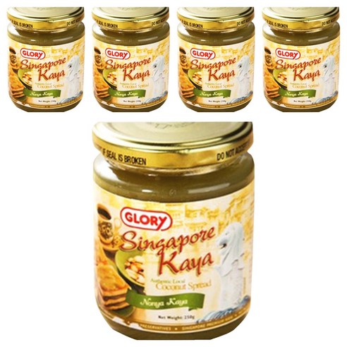 GLORY 싱가포르 카야잼 코코넛 그린, 250g, 5개