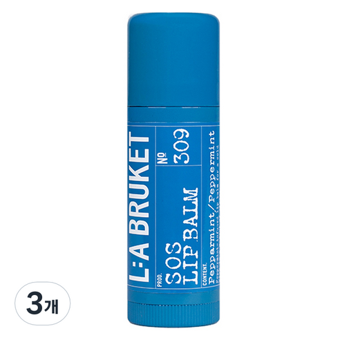 라부르켓 립 밤, 페퍼민트, 14g, 3개