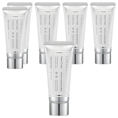 미샤 세라마이드 캡슐 핸드크림, 60ml, 6개