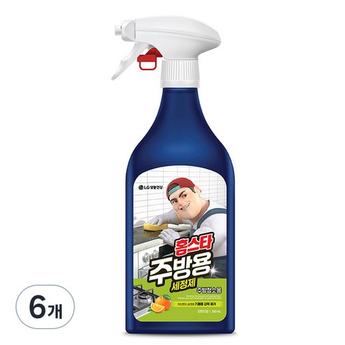 홈스타 맥스 프레쉬 주방용 세정제, 500ml, 6개