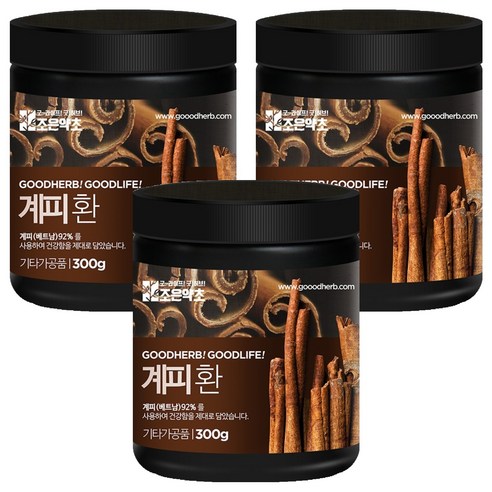 조은약초 프리미엄 계피환, 3개, 300g