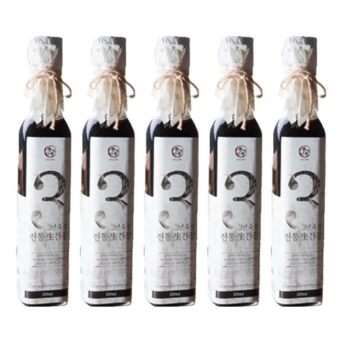 광이원 3년숙성 전통 생간장, 300ml, 5개