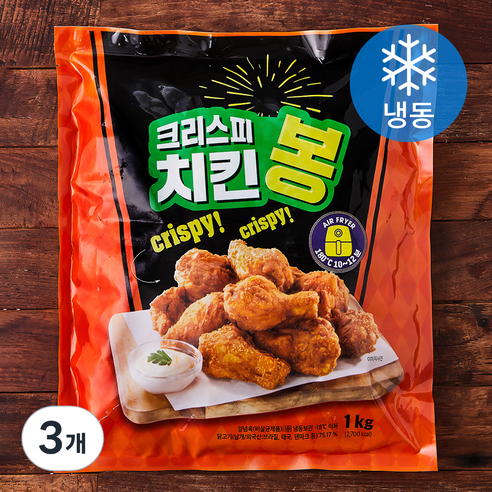 크리스피 치킨 봉 (냉동), 1kg, 3개