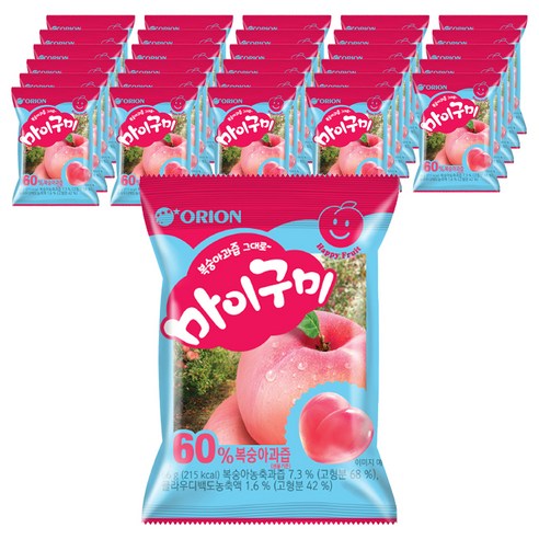 마이구미 복숭아맛, 66g, 30개