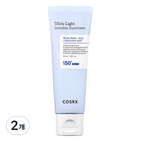 코스알엑스 울트라 라이트 인비저블 선스크린 SPF 50+ PA++++, 50ml, 1개