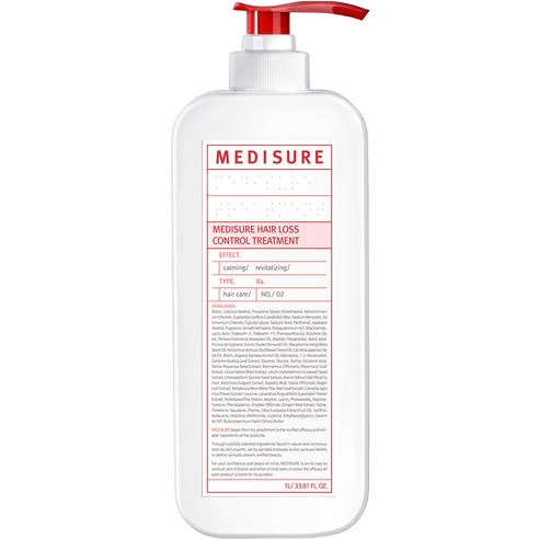 메디슈어 탈모케어 헤어 트리트먼트, 1개, 1L